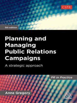 cover image of Planning and Managing Public Relations Campaigns